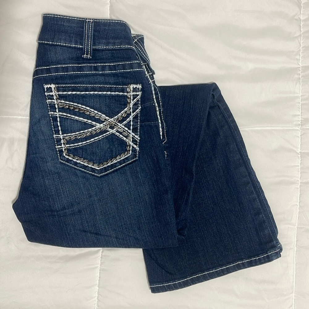 Ariat R.E.A.L. Mid Rise Stretch Entwined Boot Cut Jean